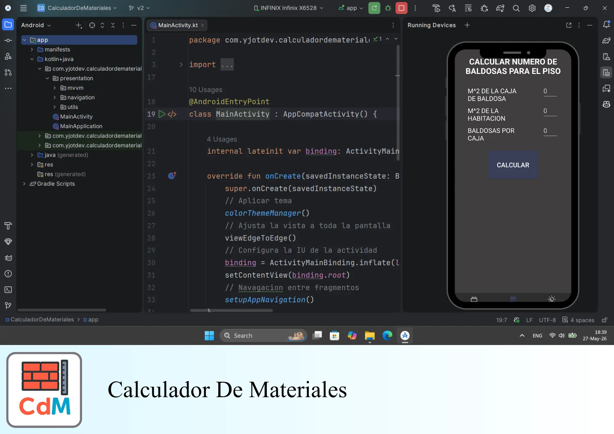 Calculadora de materiales