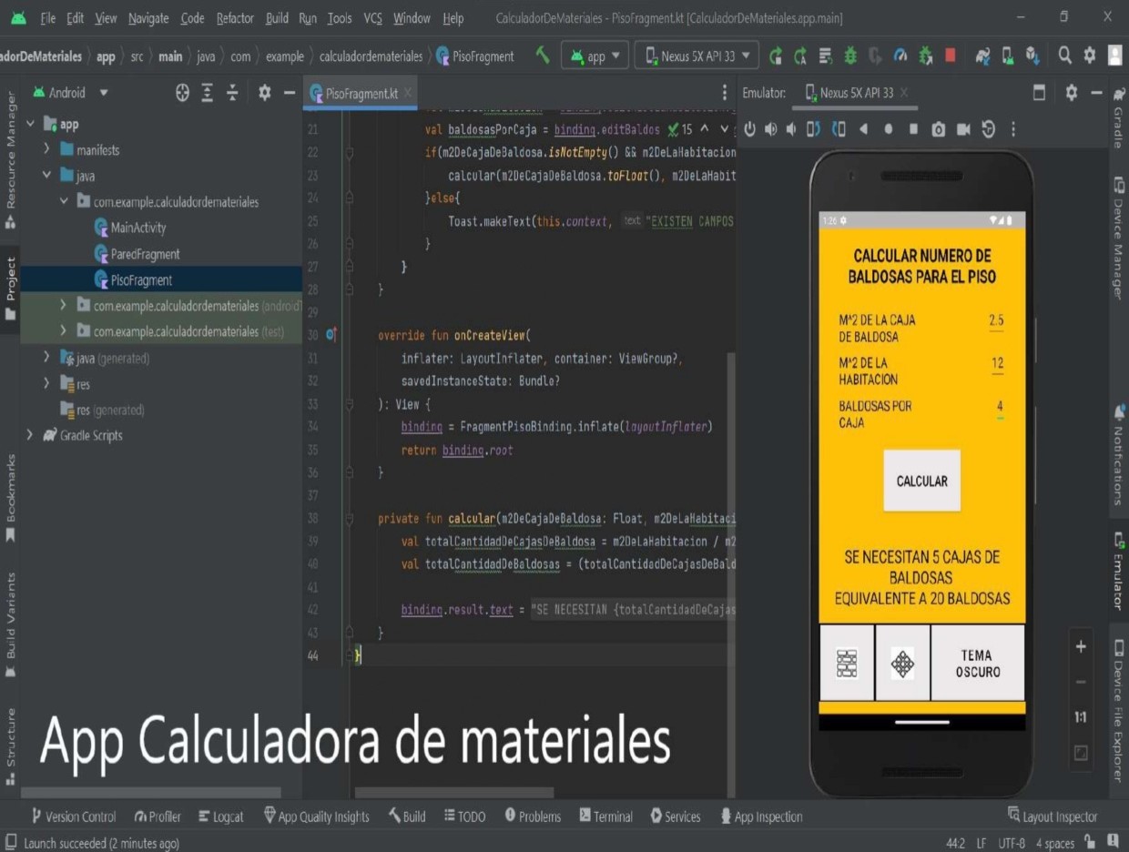 Calculadora de materiales