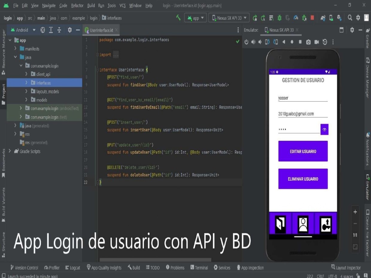 Login de usuario