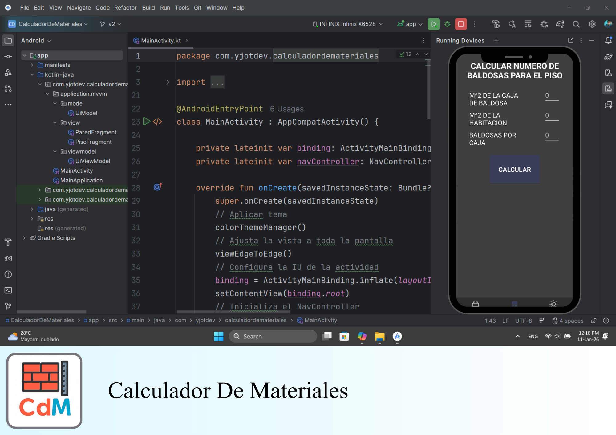Calculadora de materiales
